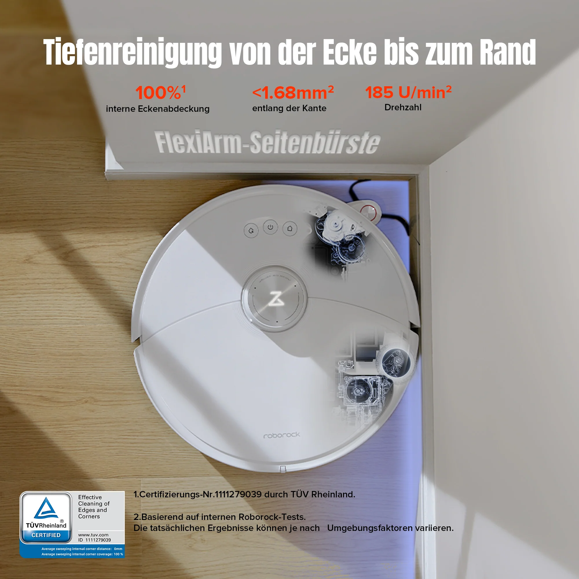 Roborock S8 MaxV Ultra Saugroboter mit 8-in-1 RockDock® Ultra - Image 3